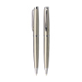 Office stationery advertising ballpoint pen engrave logo stainless steel pen